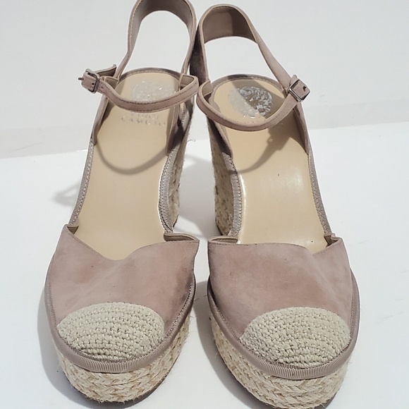 Vince Camuto Allory Size 10M Platform High Wedges Sandal Espadrille Tie Up - Picture 2 of 7